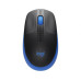 Мышь Logitech M190, Blue/ Black, USB, wireless, оптическая, 1000 dpi, 3 кнопки, 1xAA (910-005907)