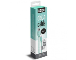 Кабель USB  - 2.0m AM/ Type-C  ColorWay, Mint (CW-CBUC008-MT)-foto3