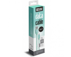Кабель USB  - 2.0m AM/ Type-C  ColorWay, Mint (CW-CBUC008-MT)-foto4