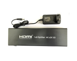 Разветвитель HDMI сигнала, Atcom, Black, на 8 портов HDMI V1.4, до 25 м (7688)