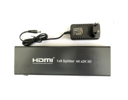 Разветвитель HDMI сигнала, Atcom, Black, на 8 портов HDMI V1.4, до 25 м (7688) Разветвитель HDMI сигнала, Atcom, Black, на 8 портов HDMI V1.4, до 25 м (7688)