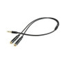 Переходник аудио 3.5мм 4-pin М/ F 3.5 мм + микрофон 