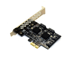 Контролер Dynamode PCI-E to 4 х SATA III (6 Гбит/ сек), 4 внутр. канала, чипсет Marvell 88SE9215