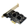 Контролер Dynamode PCI-E to 4 х SATA III (6 Гбит/ сек), 4 внутр. канала, чипсет Marvell 88SE9215