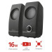 Колонки 2.0 Trust Remo, Black, 8W, работает от USB (17595)