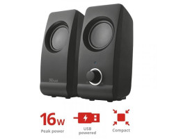 Колонки 2.0 Trust Remo, Black, 8W, работает от USB (17595)-foto2