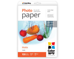 Фотобумага ColorWay, матовая, A6 (10x15), 190 г/ м?, 100 л (PM1901004R)