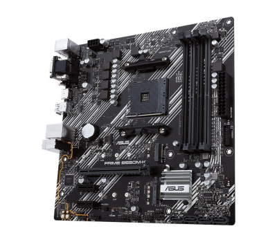 Мат.плата AM4 (B550) Asus PRIME B550M-K, B550, 4xDDR4, Int.Video(CPU), VGA/ DVI-D/ HDMI, MicroATX
