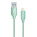 Кабель USB > Lightning,  ColorWay CW-CBUL004-MT Mint, 1м, 2.1A 
