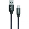 Кабель USB  - 1.0m AM/ Type-C  ColorWay , Black (CW-CBUC003-BK)