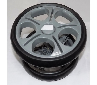 Блок переднего колеса в сборе к коляске Geoby С819, С922 (205*8) серый (28432)