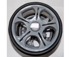 Блок переднего колеса в сборе к коляске Geoby С819, С922 (205*8) серый (28432)