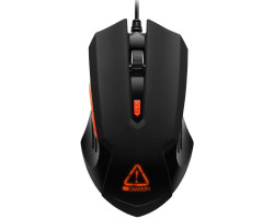 Мышь Canyon Star Raider, Black, USB, оптическая, 800 - 3200 dpi, RGB-подсветка (CND-SGM01)