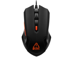 Мышь Canyon Star Raider, Black, USB, оптическая, 800 - 3200 dpi, RGB-подсветка (CND-SGM01)