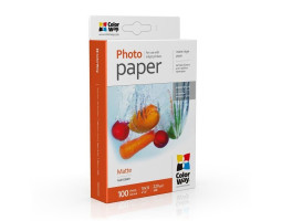 Фотобумага ColorWay, матовая, A6 (10x15), 220 г/ м?, 100 л, (PM2201004R) Фотобумага ColorWay, матовая, A6 (10x15), 220 г/ м?, 100 л, (PM2201004R)