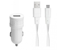Автомобильное зарядное устройство RivaCase VA4211 WD1 White, 1 x USB, 1A, 12-24V, кабель microUSB Автомобильное зарядное устройство RivaCase VA4211 WD1 White, 1 x USB, 1A, 12-24V, кабель microUSB