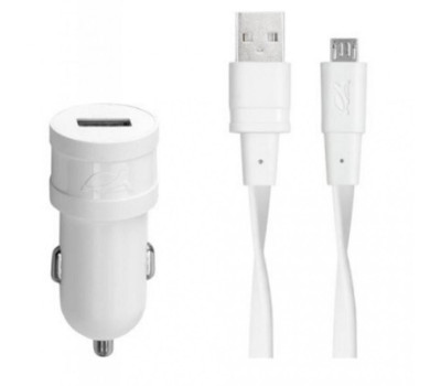 Автомобильное зарядное устройство RivaCase VA4211 WD1 White, 1 x USB, 1A, 12-24V, кабель microUSB Автомобильное зарядное устройство RivaCase VA4211 WD1 White, 1 x USB, 1A, 12-24V, кабель microUSB