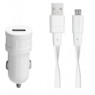 Автомобильное зарядное устройство RivaCase VA4211 WD1 White, 1 x USB, 1A, 12-24V, кабель microUSB
