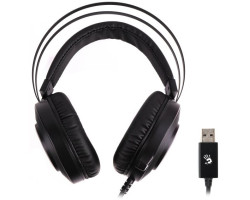 Наушники Bloody G521 Black подсветка, USB, накладные, кабель 1.8 м (G521)-foto4
