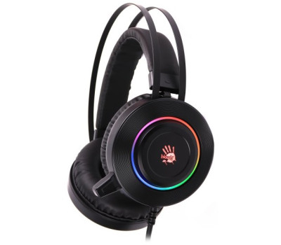 Наушники Bloody G521 Black подсветка, USB, накладные, кабель 1.8 м (G521) Наушники Bloody G521 Black подсветка, USB, накладные, кабель 1.8 м (G521)