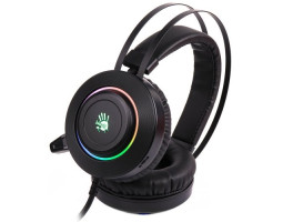 Наушники Bloody G521 Black подсветка, USB, накладные, кабель 1.8 м (G521) Наушники Bloody G521 Black подсветка, USB, накладные, кабель 1.8 м (G521)