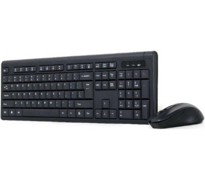 Комплект Gembird KBS-WM-03-UA, Wireless (клавиатура+мышь) Black