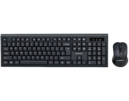 Комплект Gembird KBS-WM-03-UA, Wireless (клавиатура+мышь) Black Комплект Gembird KBS-WM-03-UA, Wireless (клавиатура+мышь) Black