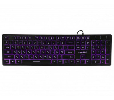 Клавиатура Gembird KB-UML3-01-UA, 3-х цветная подсветка клавиш, USB, Black (KB-UML3-01-UA) Клавиатура Gembird KB-UML3-01-UA, 3-х цветная подсветка клавиш, USB, Black (KB-UML3-01-UA)
