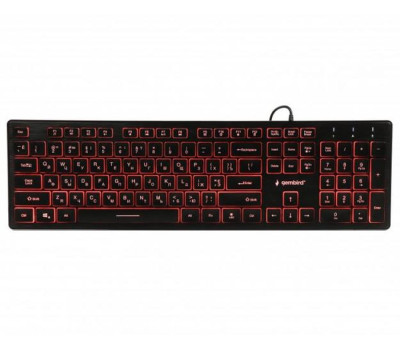 Клавиатура Gembird KB-UML3-01-UA, 3-х цветная подсветка клавиш, USB, Black (KB-UML3-01-UA) Клавиатура Gembird KB-UML3-01-UA, 3-х цветная подсветка клавиш, USB, Black (KB-UML3-01-UA)
