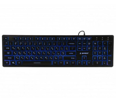 Клавиатура Gembird KB-UML3-01-UA, 3-х цветная подсветка клавиш, USB, Black (KB-UML3-01-UA) Клавиатура Gembird KB-UML3-01-UA, 3-х цветная подсветка клавиш, USB, Black (KB-UML3-01-UA)