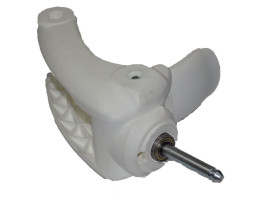 Вилка для детской коляски (шток: d=10мм , l=60мм) белая (29106)-foto6