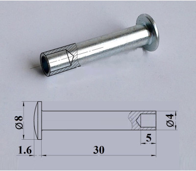 Заклепка 4*30 (28621)