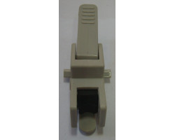 Осевой блок заднего колеса + тормозная педаль к коляске Geoby D208, D205, D209, D388 (серый корпус --foto2