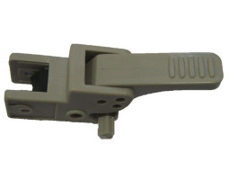 Осевой блок заднего колеса + тормозная педаль к коляске Geoby D208, D205, D209, D388 (серый корпус --foto3