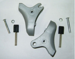 Тормозные педали комплект (лев. + прав + крепеж.) к коляске Geoby С409 (28464)-foto2