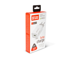 Сетевое зарядное устройство ColorWay, White, 1xUSB, 4A, Super Charge/ Quick Charge (CW-CHS014Q-WT)-foto2