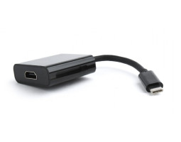 Переходник (адаптер) USB 3.1 Type-C (M) - HDMI (F), Cablexpert, Black, 15 см, 4K (A-CM-HDMIF-01) Переходник (адаптер) USB 3.1 Type-C (M) - HDMI (F), Cablexpert, Black, 15 см, 4K (A-CM-HDMIF-01)