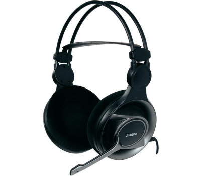 Наушники A4Tech HS-100 (32 Ом, 2.0м, MIC, крючек-крепление)
