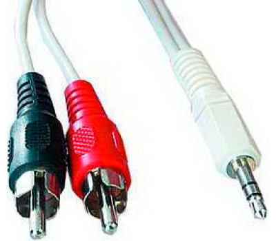 Кабель аудио DC3.5 > 2RCA, mini-jack(M)> 2тюльпана (M) Cablexpert 5.0m (CCA-458-5M) Кабель аудио DC3.5 > 2RCA, mini-jack(M)> 2тюльпана (M) Cablexpert 5.0m (CCA-458-5M)