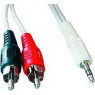 Кабель аудио DC3.5 > 2RCA, mini-jack(M)> 2тюльпана (M) Cablexpert 5.0m (CCA-458-5M)