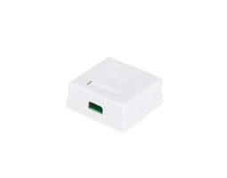 Розетка RJ45 (сетевая), 2-портовая UTP, Atcom, белая, накладная, кат. 6e (60252)-foto3