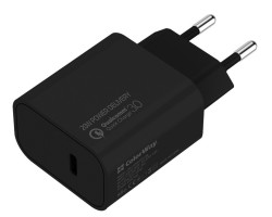 Сетевое зарядное устройство ColorWay, Black, 1xUSB, 3A, USB Type-C, 20W (CW-CHS026PD-BK)-foto3