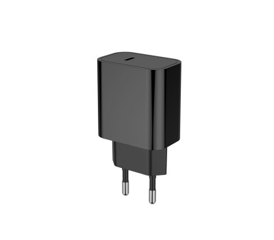 Сетевое зарядное устройство ColorWay, Black, 1xUSB, 3A, USB Type-C, 20W (CW-CHS026PD-BK)
