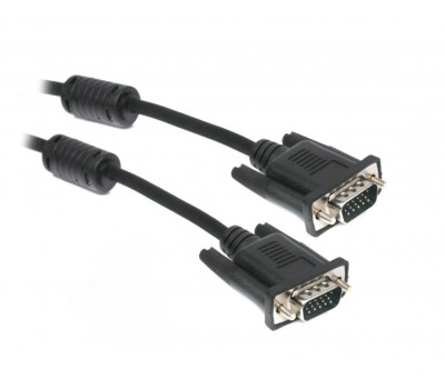 Кабель VGA 1.8m Maxxter V-VGA-6 VGA, 3+4C HD15M/ HD15M, двойное экраниров, 2 феррит, 1.8м Кабель VGA 1.8m Maxxter V-VGA-6 VGA, 3+4C HD15M/ HD15M, двойное экраниров, 2 феррит, 1.8м
