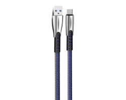 Кабель USB  - 1.0m AM/ Type-C, ColorWay, Blue, 1 м, 2.4A (CW-CBUC012-BL)-foto2