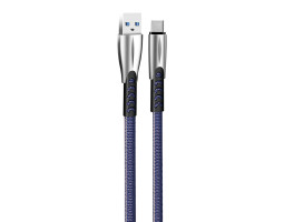 Кабель USB  - 1.0m AM/ Type-C, ColorWay, Blue, 1 м, 2.4A (CW-CBUC012-BL)-foto2