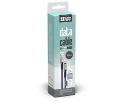 Кабель USB  - 1.0m AM/ Type-C, ColorWay, Blue, 1 м, 2.4A (CW-CBUC012-BL)