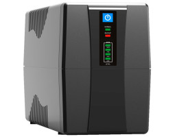 ИБП FrimeCom V-1500 LED, Black, 1500VA, 900W, 4 розетки, батарея 2 (9Ah), LED индикация ИБП FrimeCom V-1500 LED, Black, 1500VA, 900W, 4 розетки, батарея 2 (9Ah), LED индикация