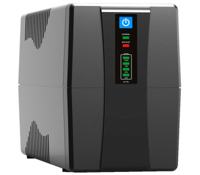 ИБП FrimeCom V-1500 LED, Black, 1500VA, 900W, 4 розетки, батарея 2 (9Ah), LED индикация