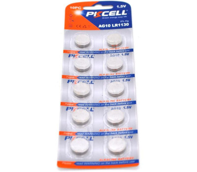 Батарейка AG10/ LR1130, PKCELL, Blister (AG10-10B), за 1шт.
